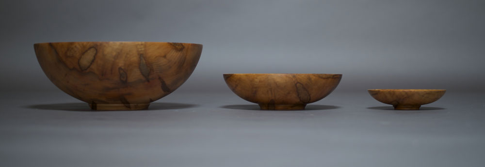 hand turned bowl set